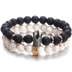 New Fashion Beaded Women Men Bracelets Simple Classic Round Bead Charm Bracelets & Bangles For Men Handmade Accessories Gift