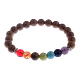 Amader 8mm New Natural Wood Beads Bracelets Men Black Ethinc Meditation White Bracelet Women Prayer Jewelry Yoga Bracelet Homme